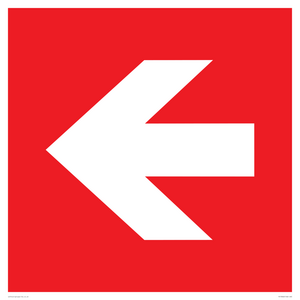 Left arrow (white on red background)